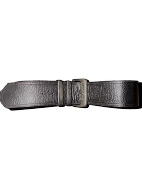 Henry Lehr Vintage Thick Black Leather Belt, size medium